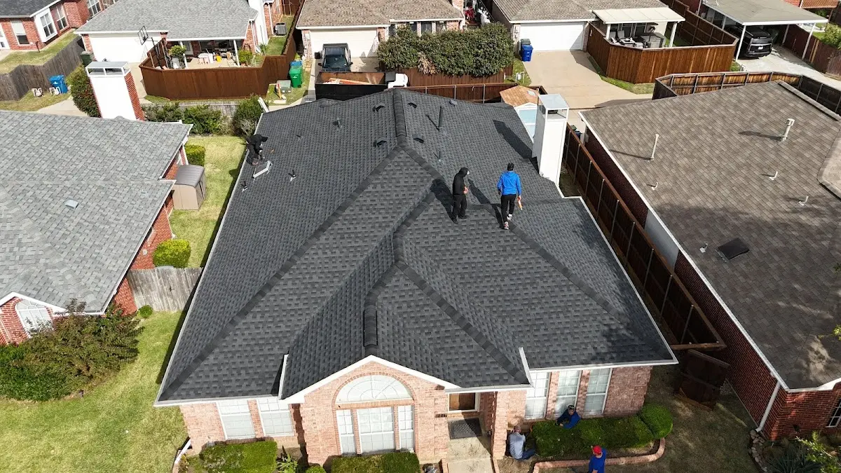 Slate & Tile Roof Repair work in progress on a Birmingham property